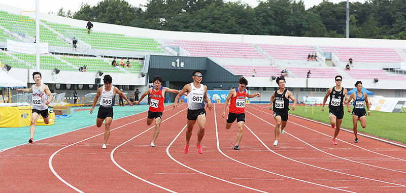 남자부 200m 우승 오승우(서울특별시청)