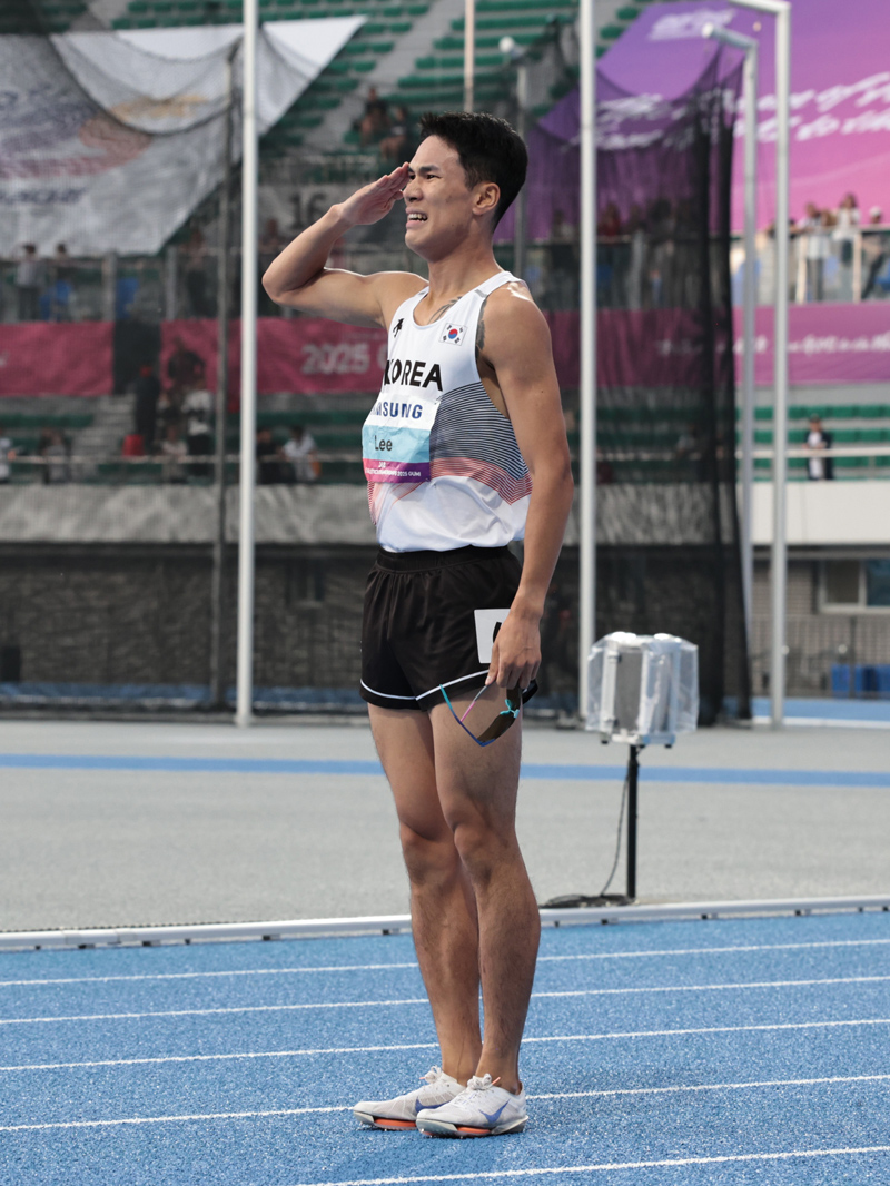남자부 1500m 은메달 이재웅