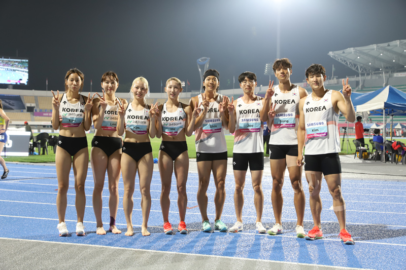 대한민국 남자,여자 4x400m 계주팀