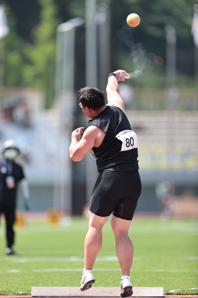 U20남자부 포환던지기 고등부 한국기록 박시훈