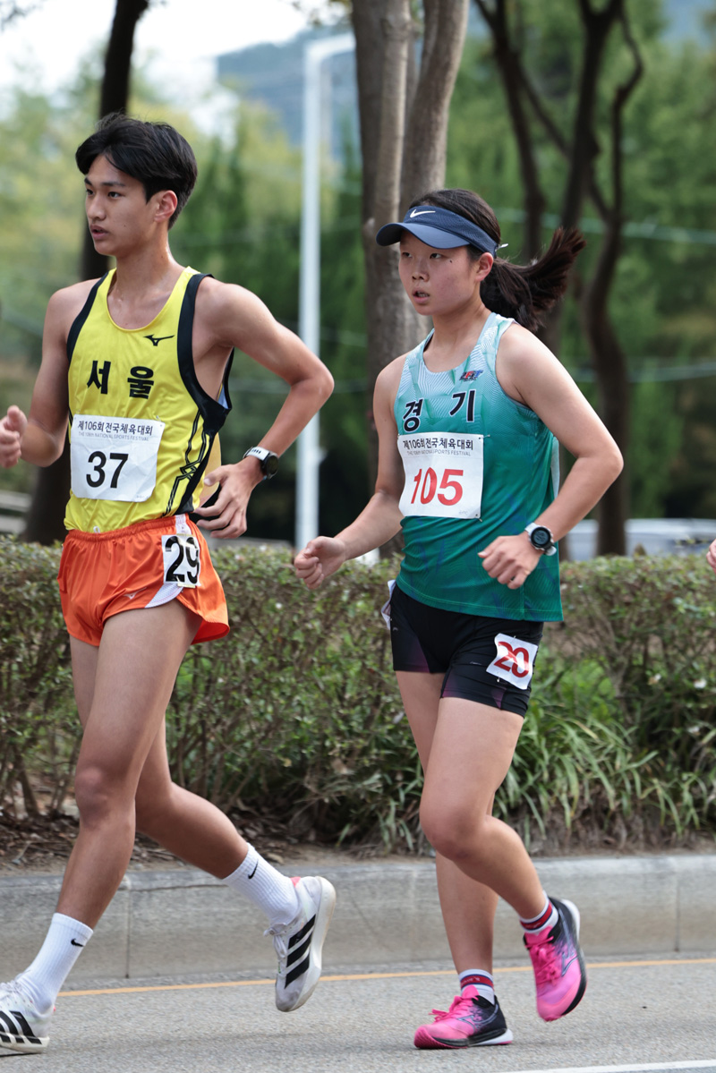 10km 경보 여고부 한국기록 경신 권서린(105)