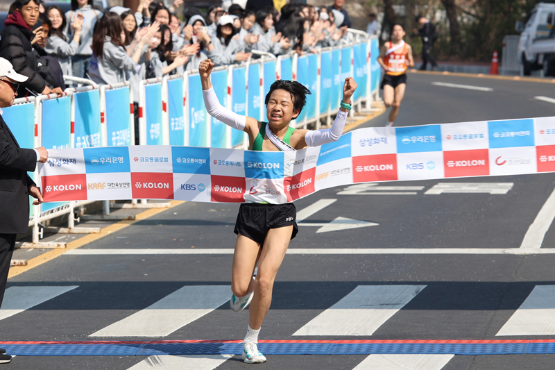 경주중학교 최종 주자(마준) 피니시