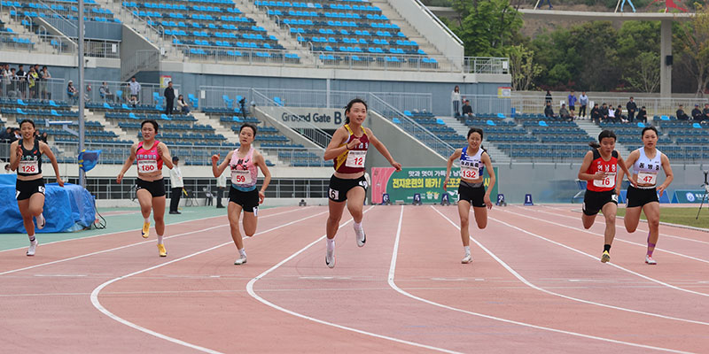 여자중등부 100m 부별한국기록 경신, 왕서윤(12)
