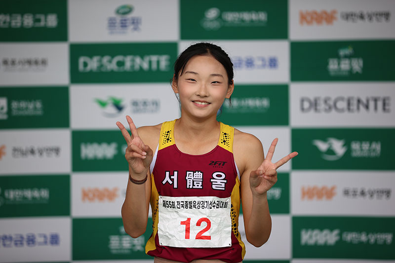 여자중등부 100m 부별한국기록 경신, 왕서윤(12)