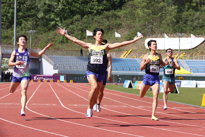 남자 200m 우승 이재성(592)
