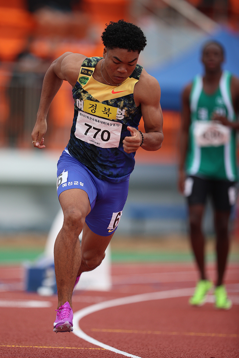 남자부 200m 우승 나마디조엘진(770), 대회 2관왕
