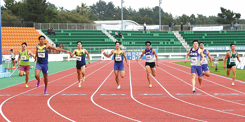 남자부 200m 우승 나마디조엘진(770), 대회 2관왕